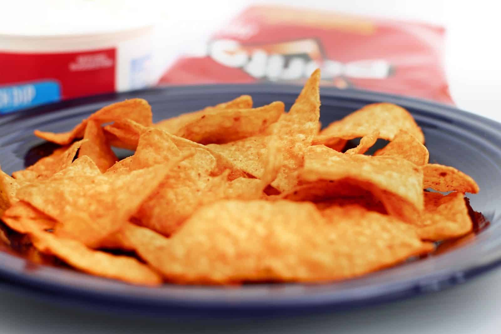 doritos chips in a plate