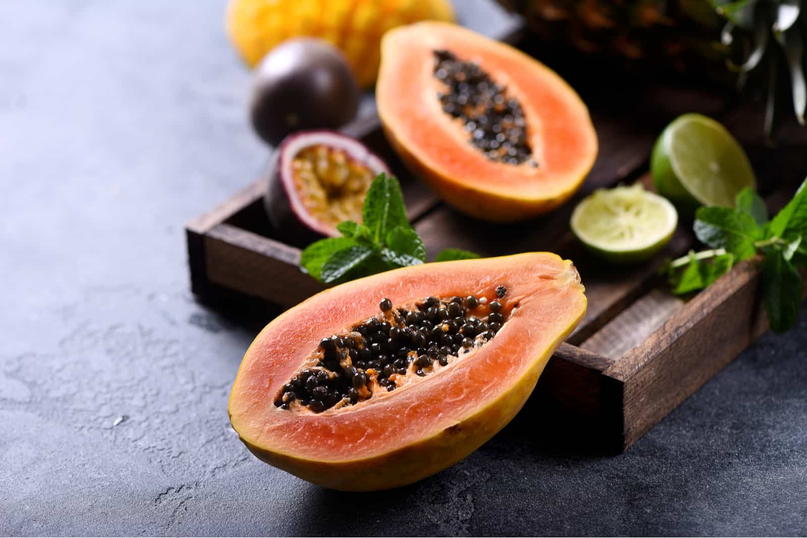 sweet ripe fresh papaya