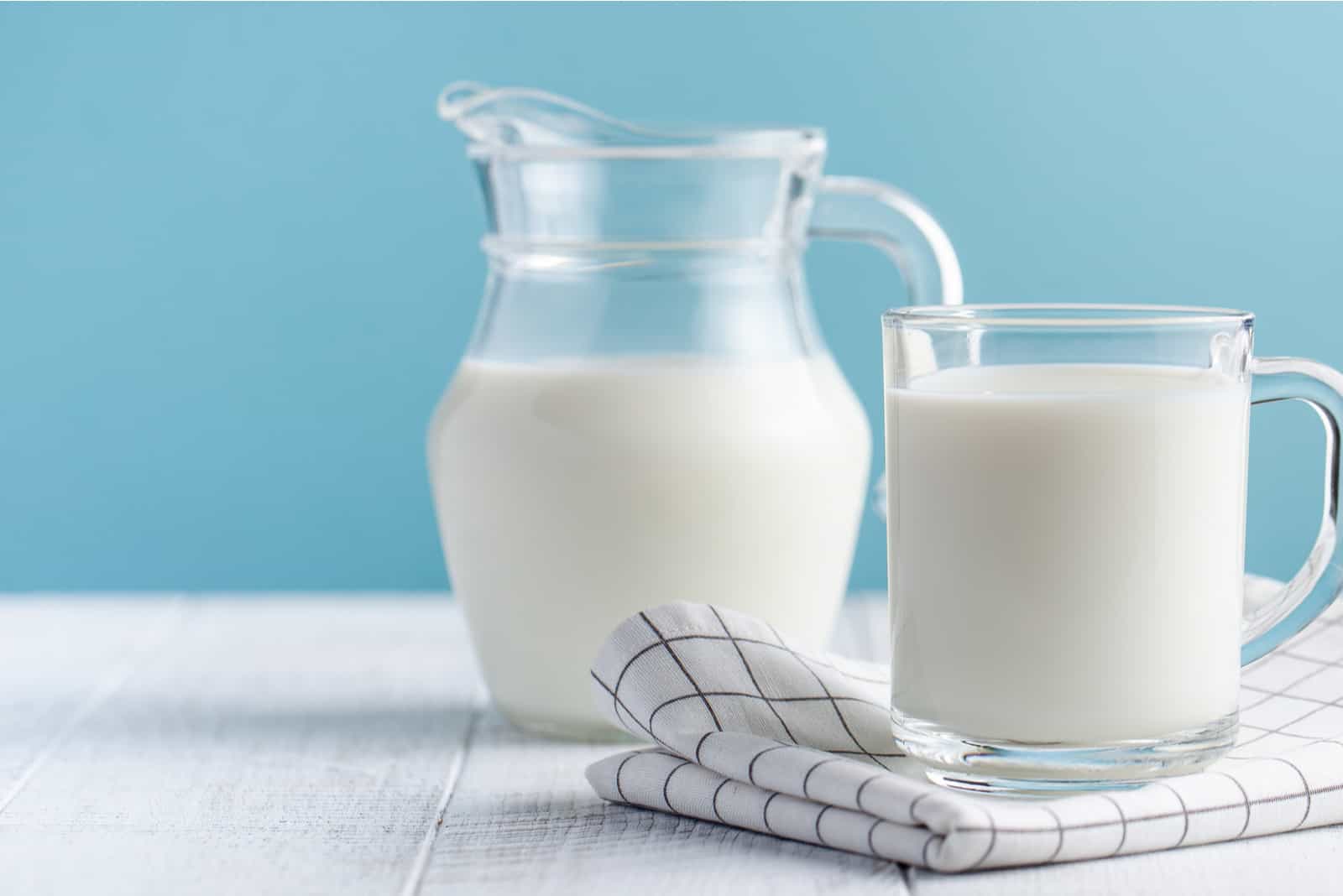 milk in glass