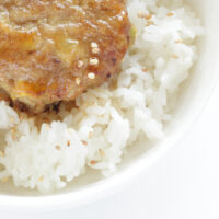 hamburger and rice