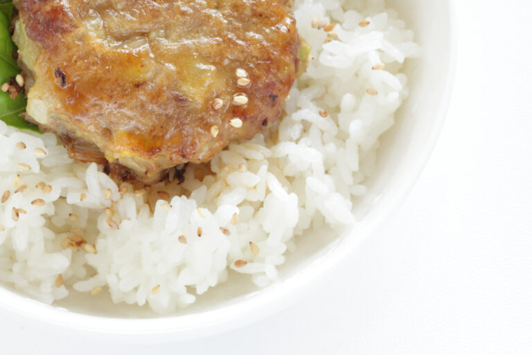 hamburger and rice