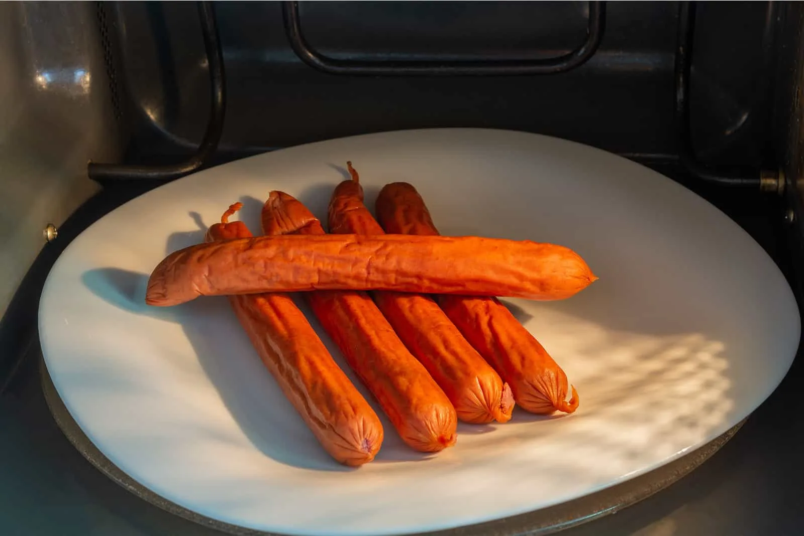 sausages for the dog in the microwave