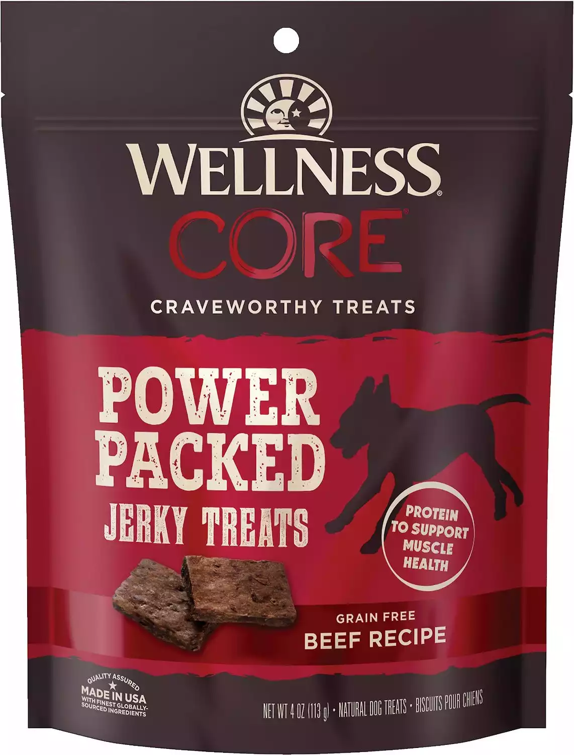 Wellness CORE Power Packed Beef Grain-Free Jerky Dog Treats