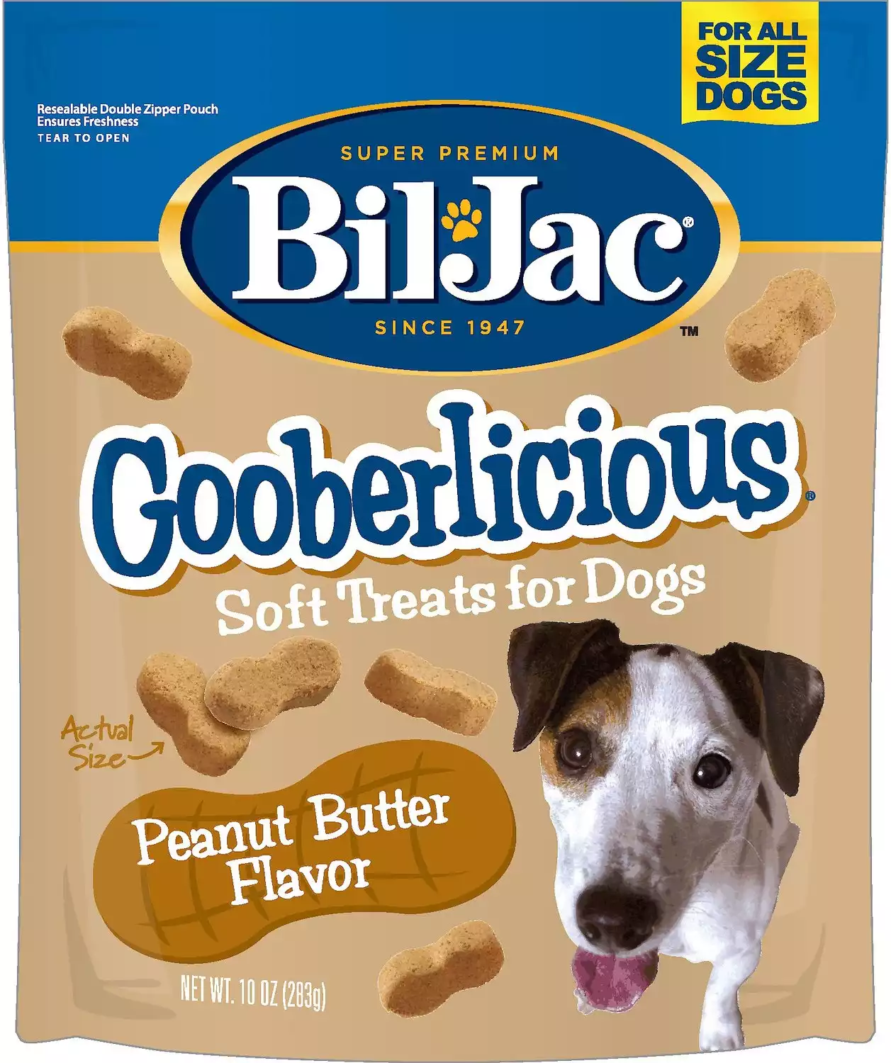 Bil-Jac Gooberlicious Peanut Butter Flavor Soft Dog Treats