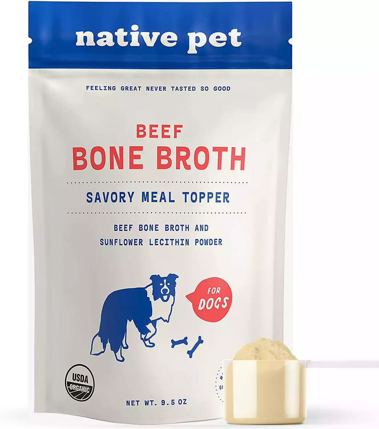 Native Pet Beef Bone Broth Powder Dog & Cat Food Topper