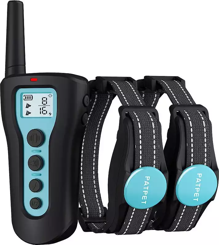 PATPET 300M Remote Dog Training Collar, Small, Blue