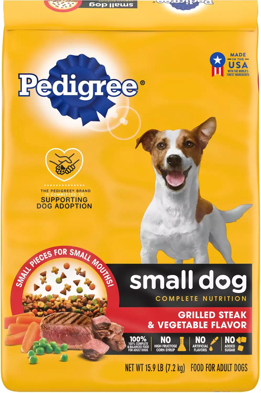 Pedigree Small Dog Complete Nutrition Grilled Steak & Vegetable Flavor