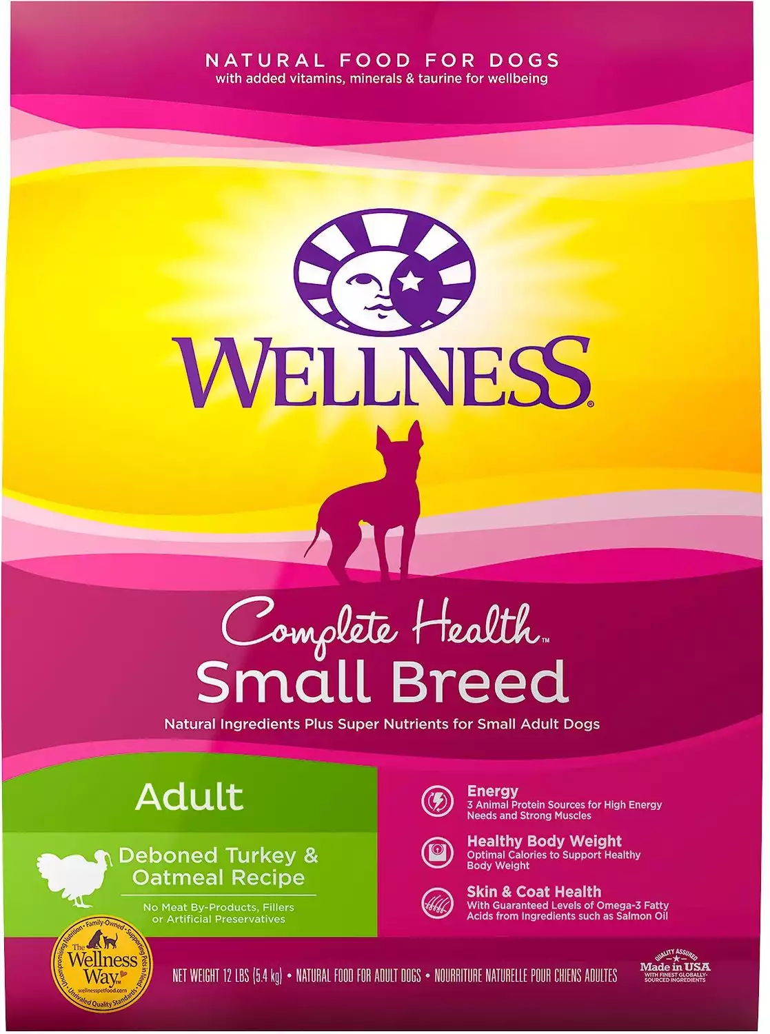 Wellness Small Breed Complete Health Adult Turkey & Oatmeal Recipe