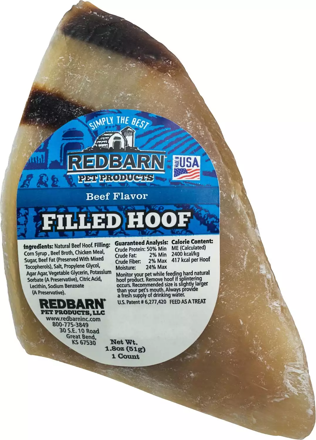 Redbarn Beef Filled Cow Hooves