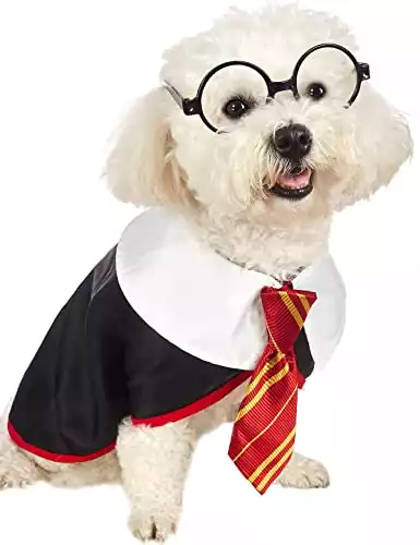 Impoosy Pet Dog Shirts Funny Cat Wizard Costume Cute Apparel Soft Clothes With Glasses