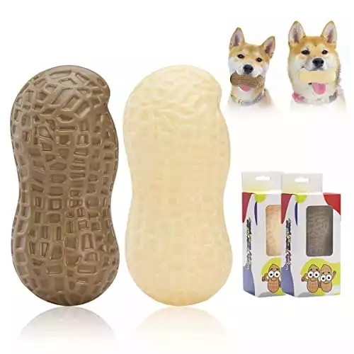 USJUTDOO peanut-shaped dog squeaky toys