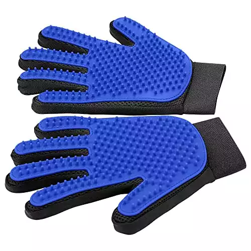 Five-Finger Pet Grooming Glove