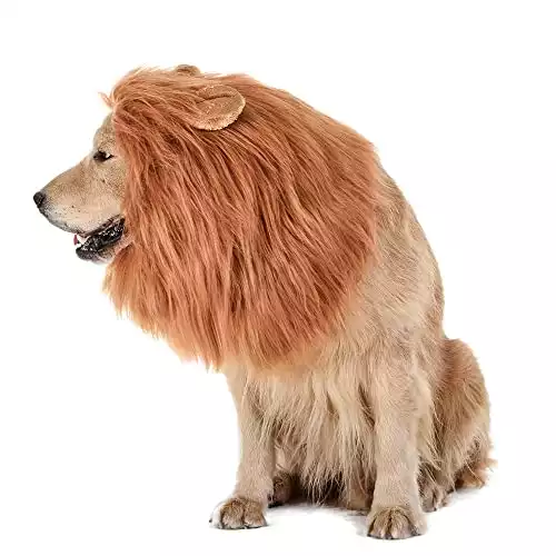 TOMSENN Dog Lion Mane - Realistic & Funny Lion Mane For Dogs