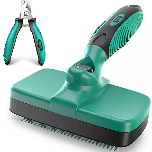 Ruff ‘N Ruffus Self-Cleaning Slicker Brush