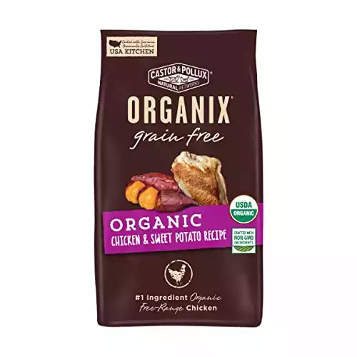 Castor And Pollux ORGANIX Grain Free Dog Food, Chicken And Sweet Potato Organic Recipe