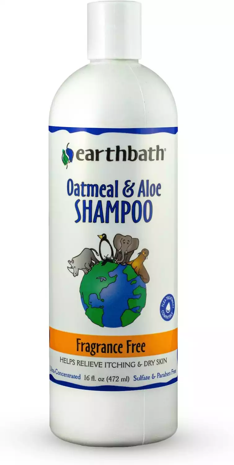 Earthbath Oatmeal & Aloe Fragrance-Free Dog & Cat Shampoo