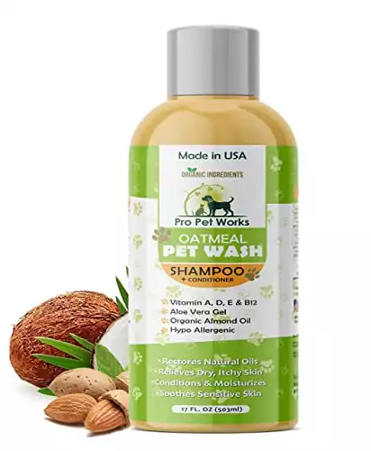 Pro Pet Works Organic 5 In One Oatmeal Pet Shampoo + Conditioner