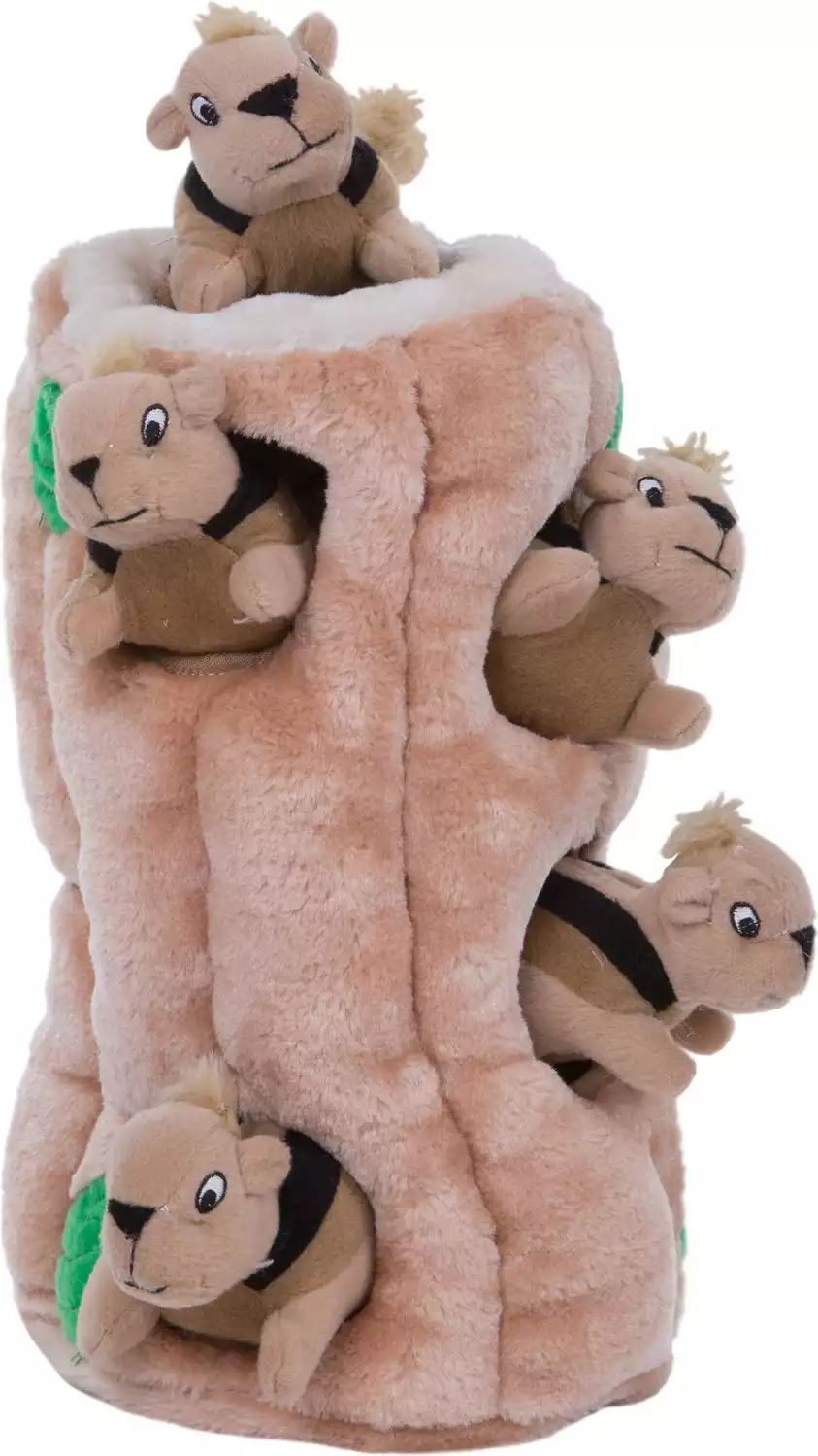 Outward Hound Hide A Squirrel Squeaky Puzzle Plush
