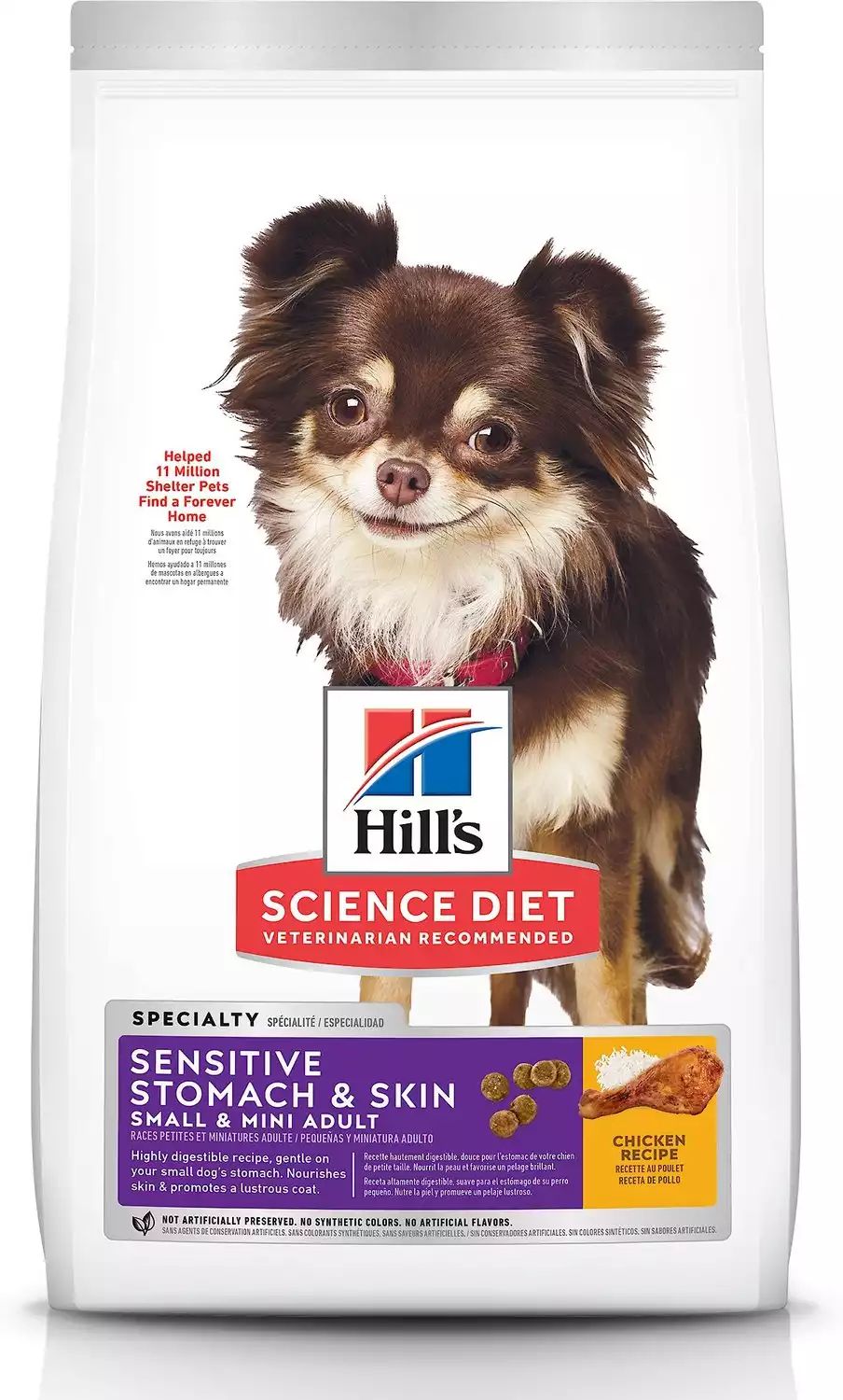 Hill's Science Diet Adult Sensitive Stomach & Skin, Small & Mini Breed Chicken Recipe