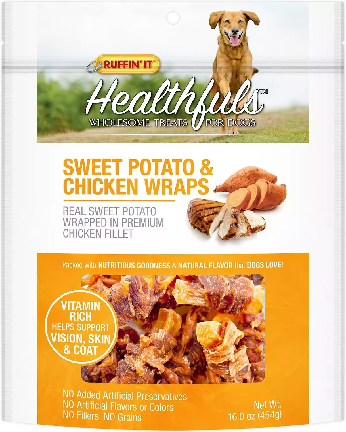 RUFFIN' IT Healthfuls Sweet Potato Dog Treats