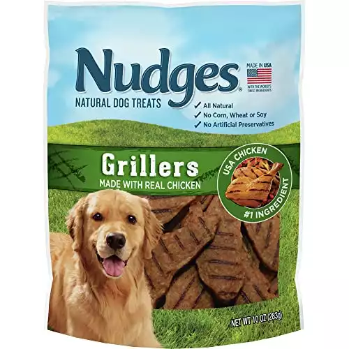 Nudges Natural Dog Treats Grillers Made with Real Chicken