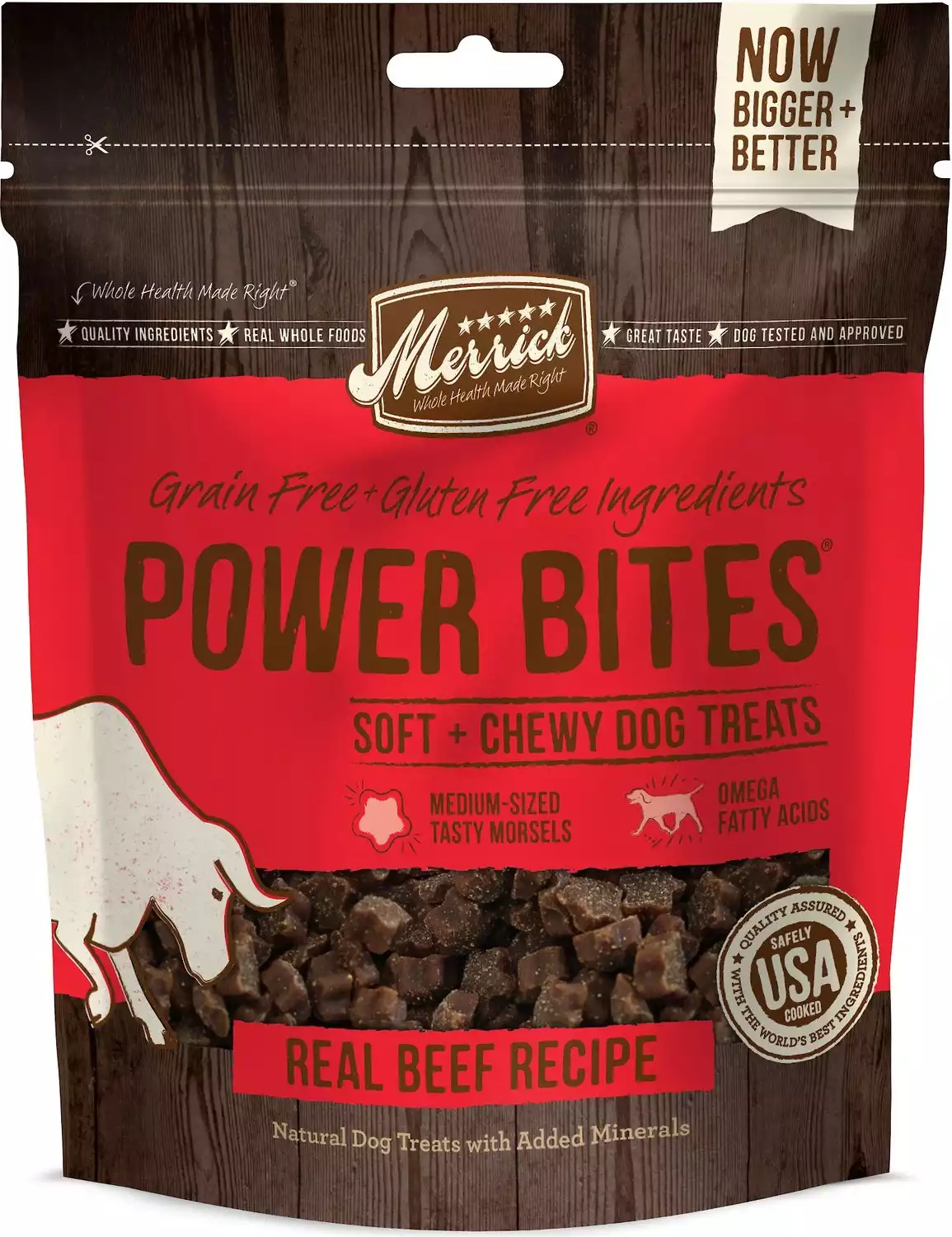 Merrick Power Bites Real Texas Grain-Free Dog Treats