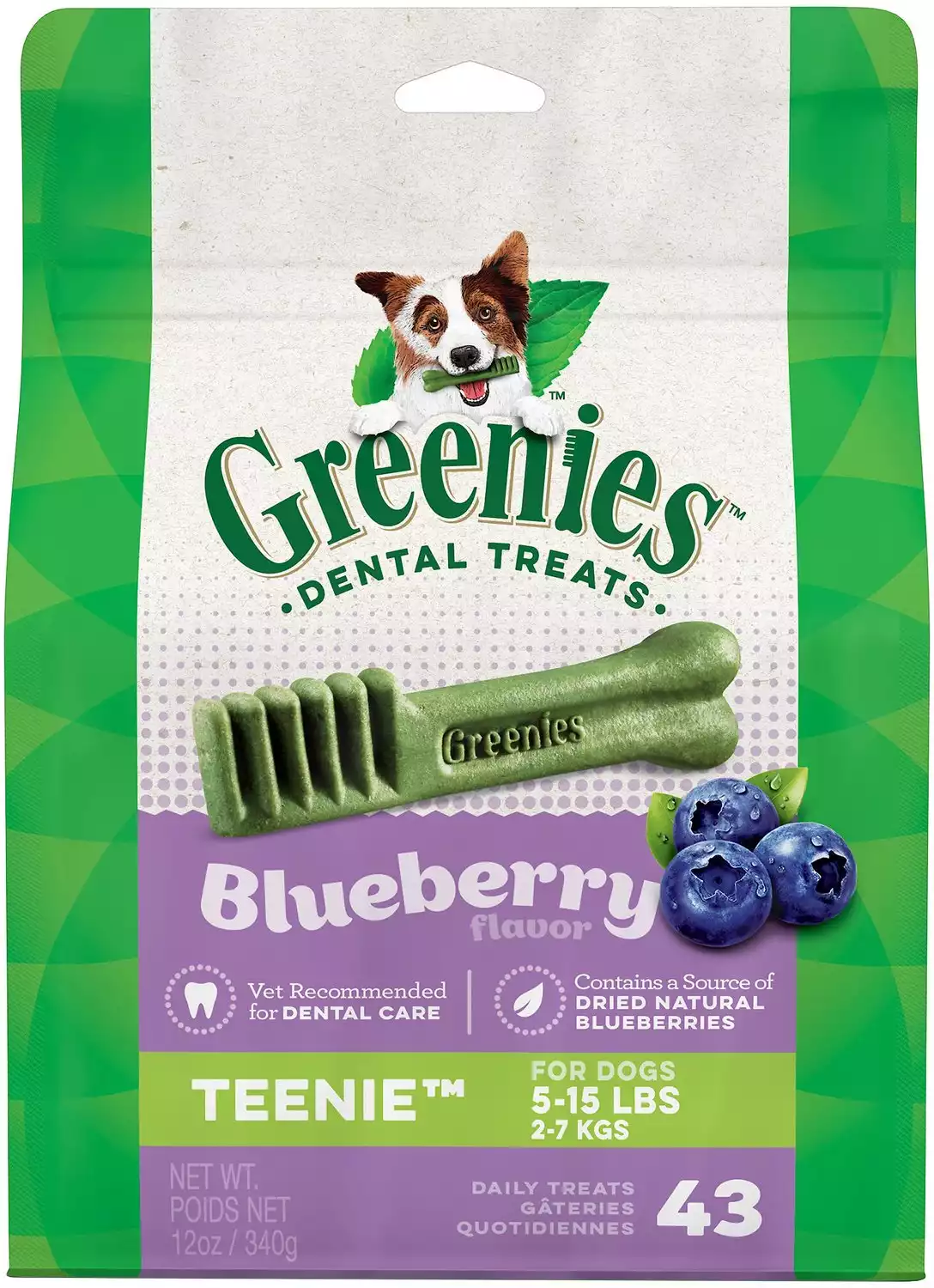 Greenies Bursting Blueberry Teenie Dental Dog Treats