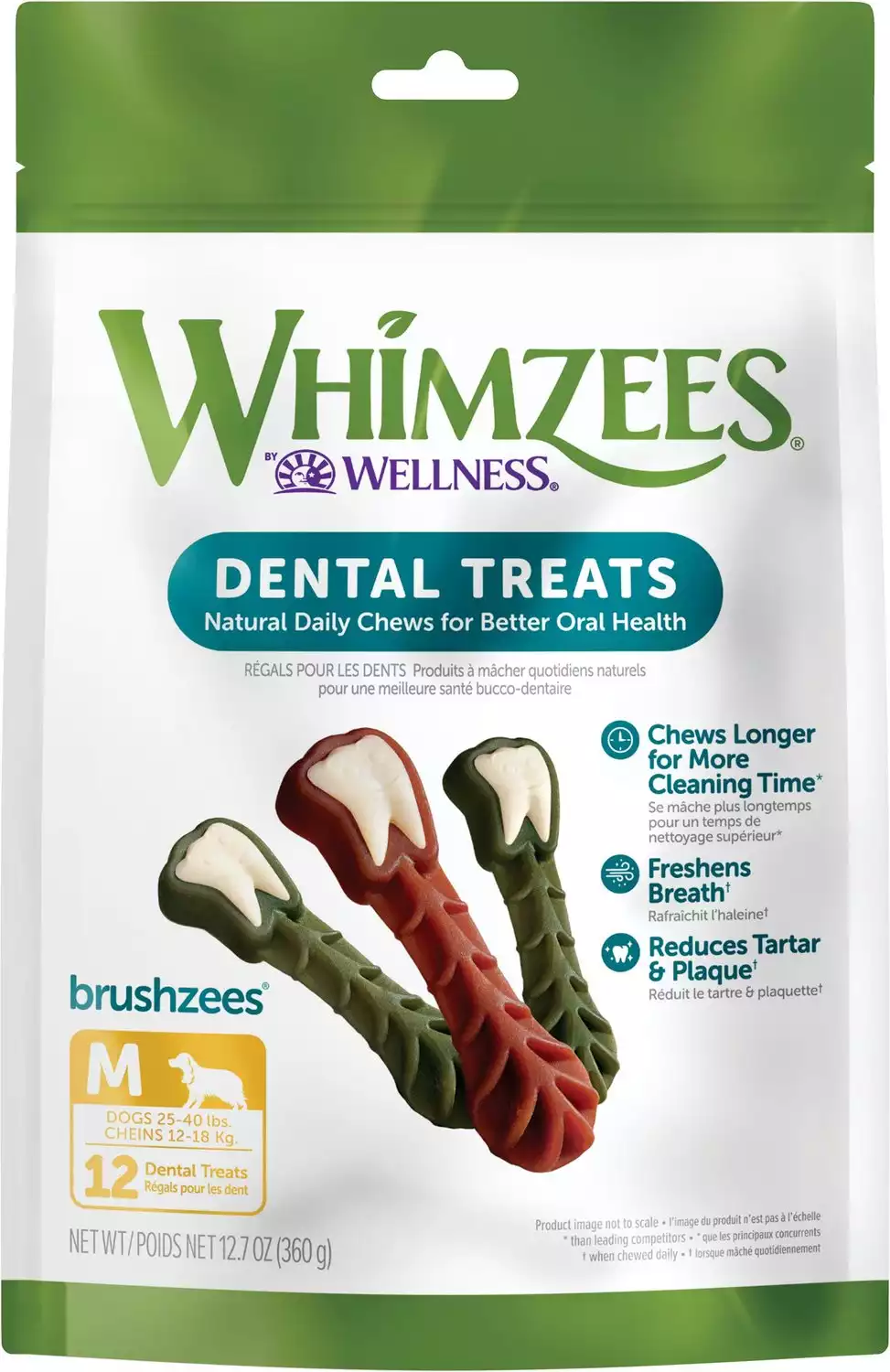WHIMZEES by Wellness Brushzees Dental Chews Treats