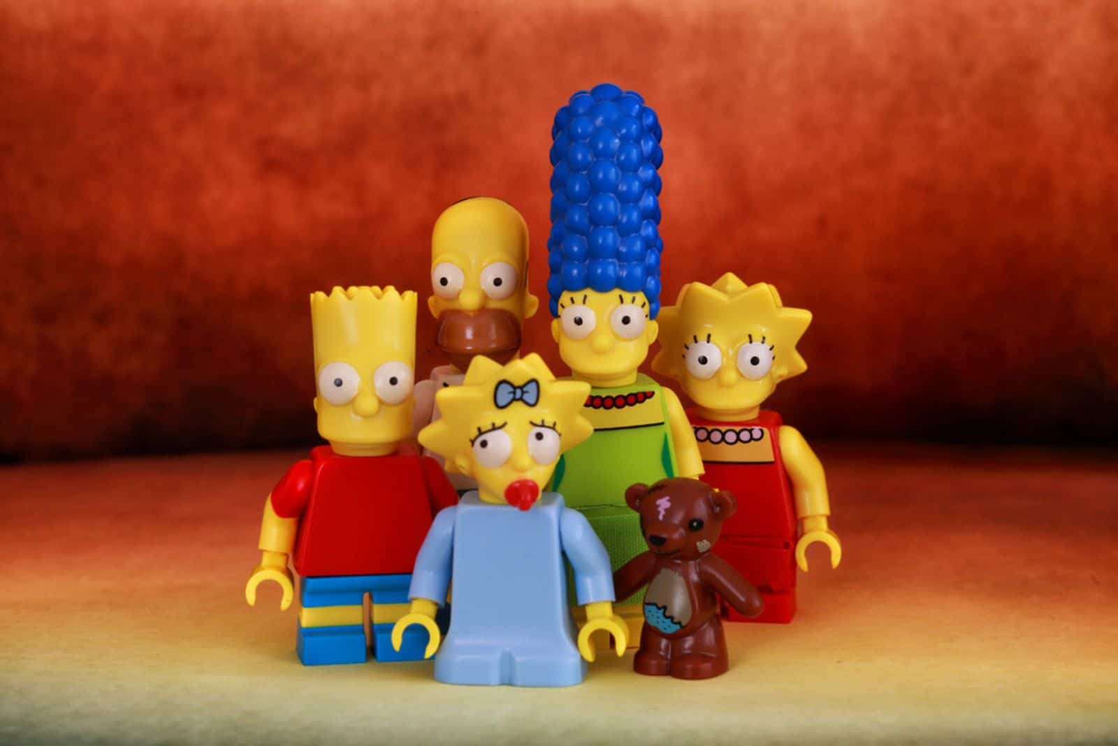 A family Simpson Lego Mini Figure