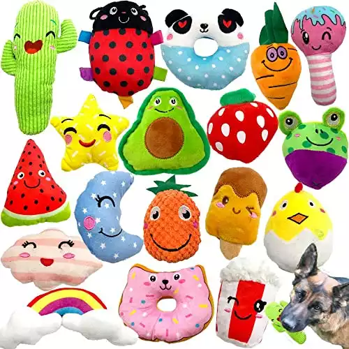 Jalousie 18 Pack Dog Squeaky Toys