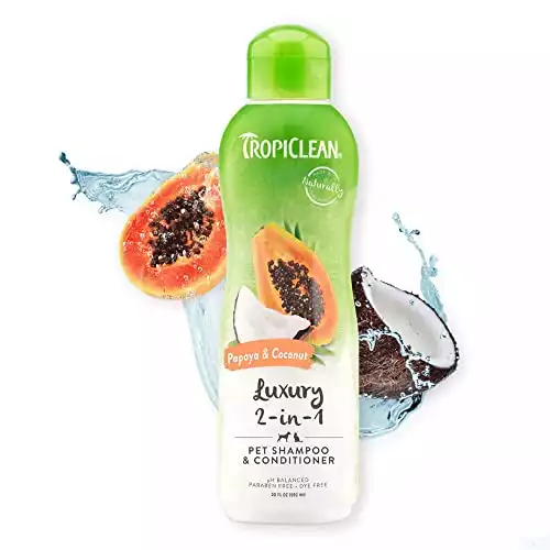 2-in-1 TropiClean Dog Shampoo And Conditioner With Coconut And Papaya