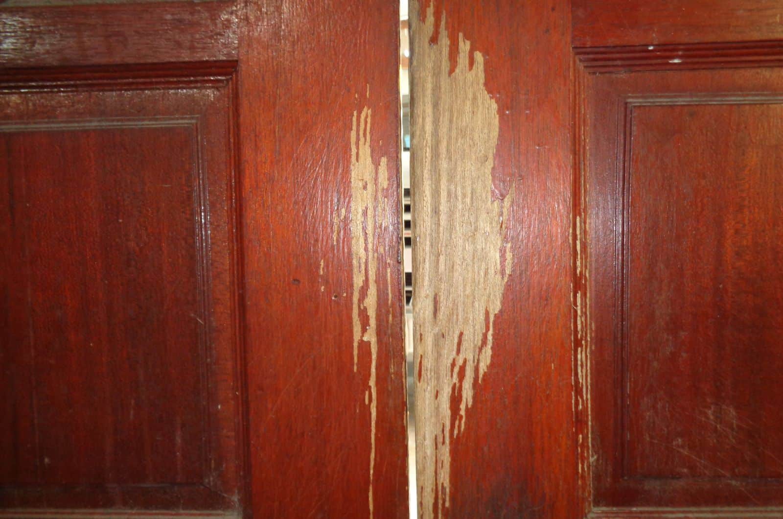 Scratched door