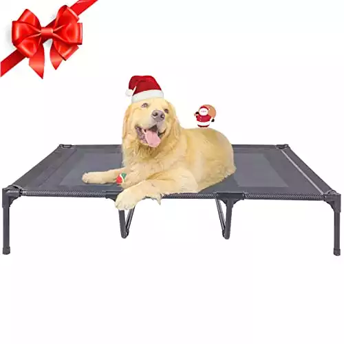 Suddus Elevated Dog Beds Waterproof Outdoor, Portable Raised Dog Bed
