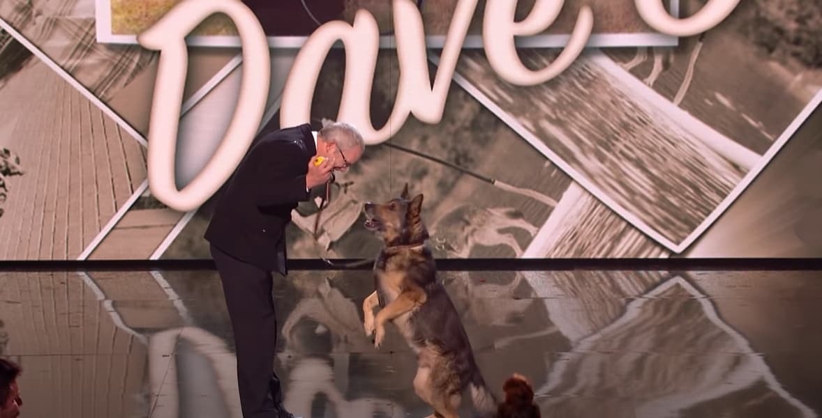 finn doing tricks on a talent show