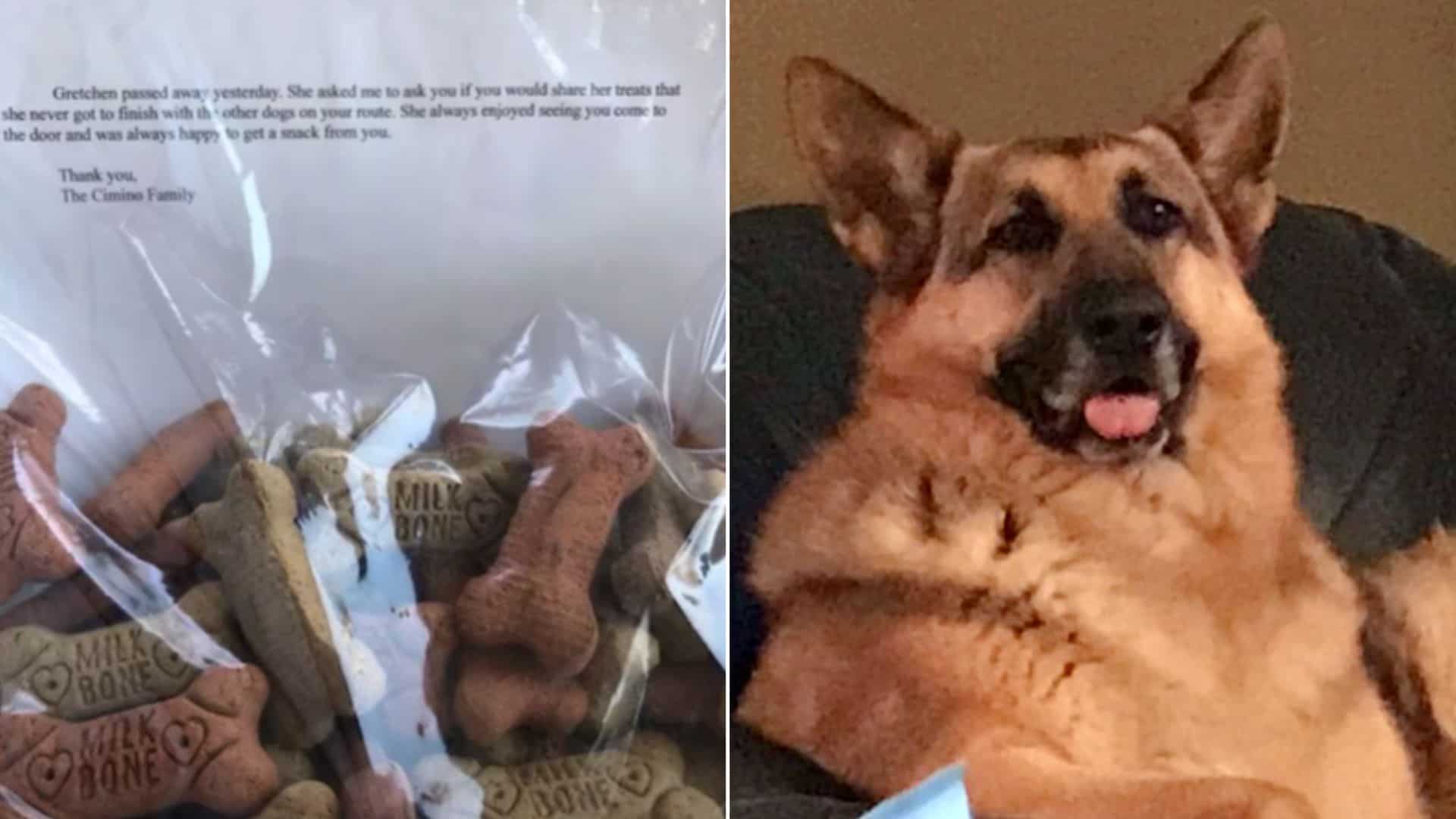 Mailman Devastated After Getting A Heartbreaking Note From One Of His Route Dogs