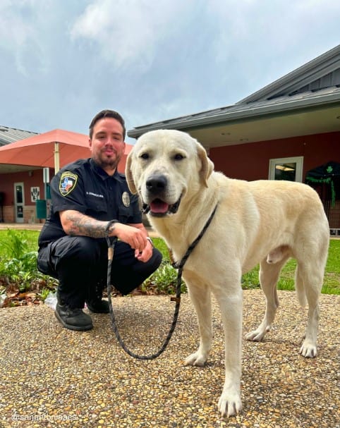 police officer with dog
