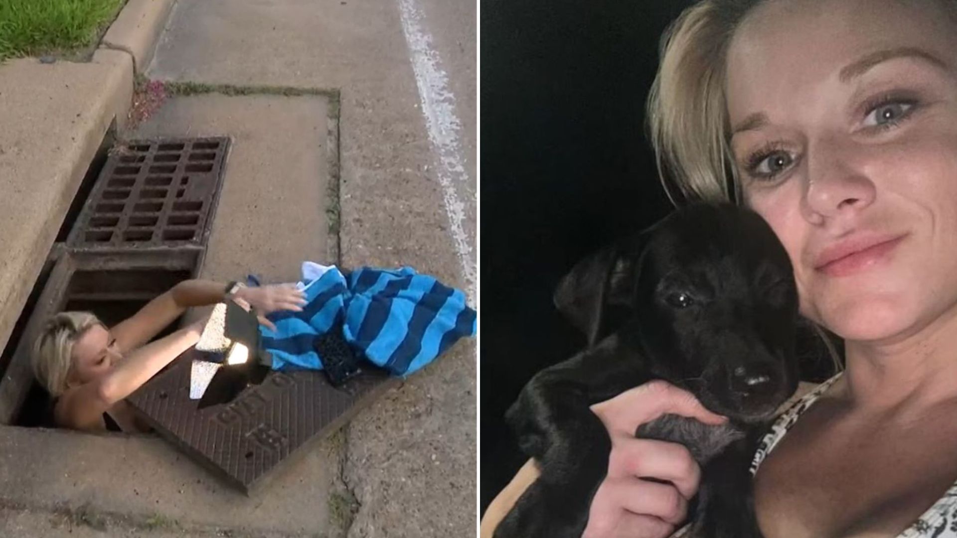 woman found puppies in underground