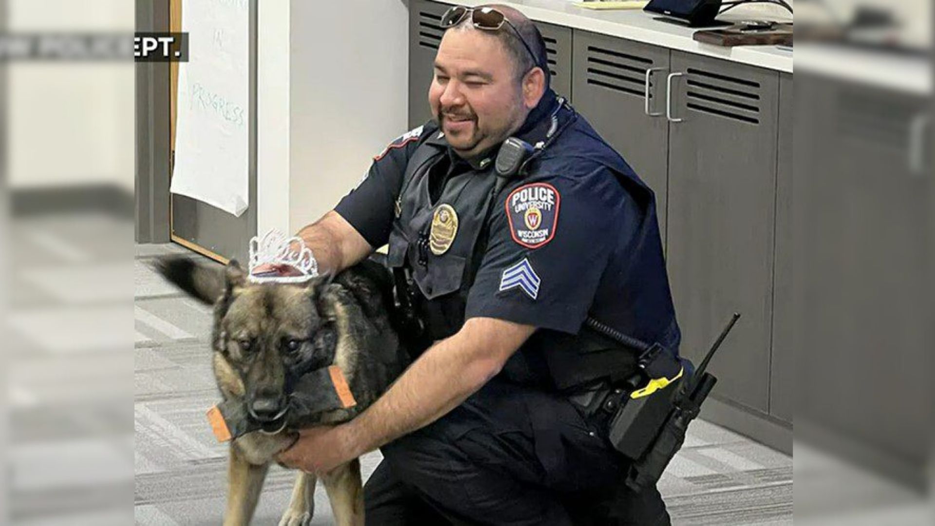 officer and K-9 dog called Maya