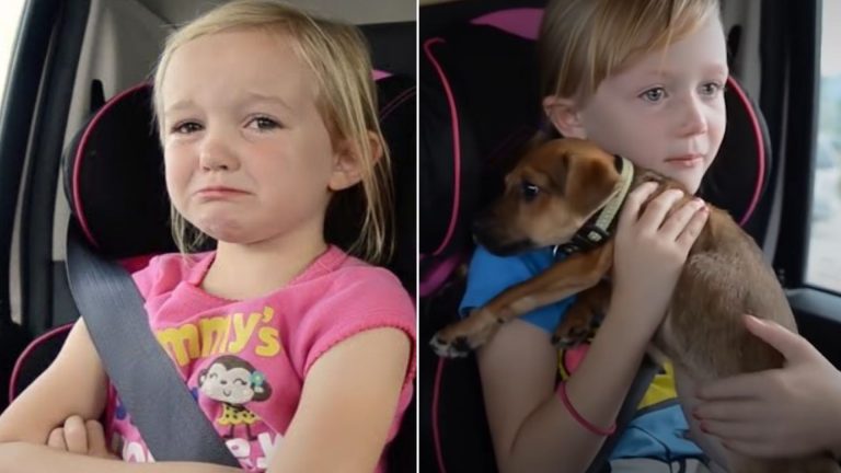 two girls and a puppy