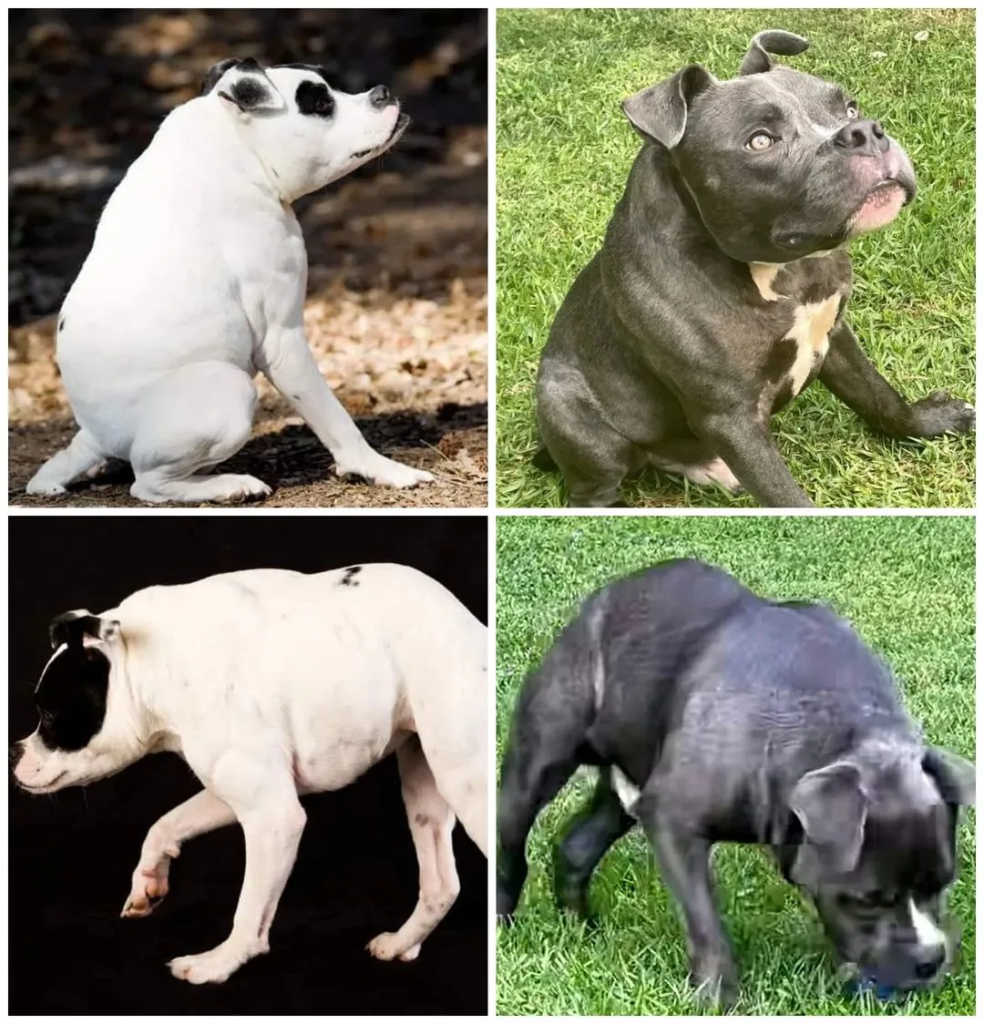 photo of four similar dogs