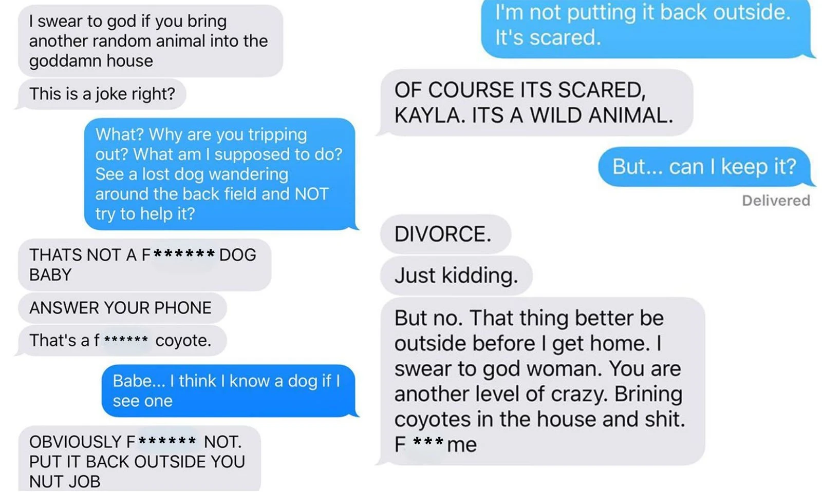 text messages