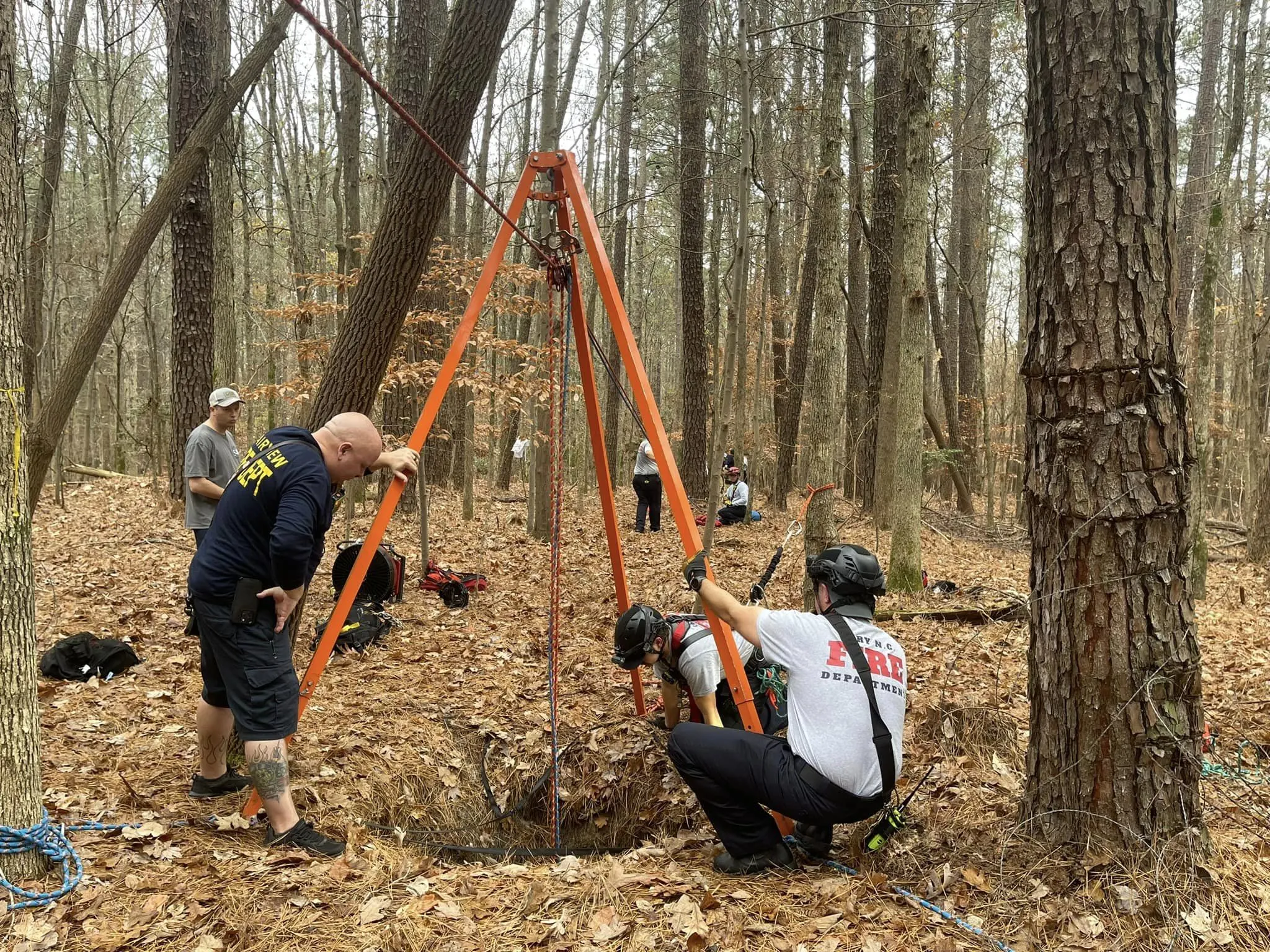 Firefighters Team Up To Rescue A Great Dane Puppy From A 50-Foot-Deep ...