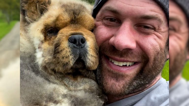 guy adopted a dog