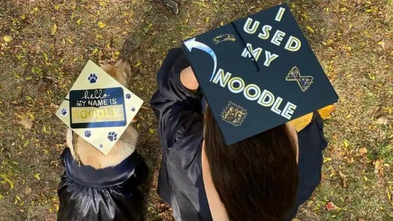 dog with masters degree