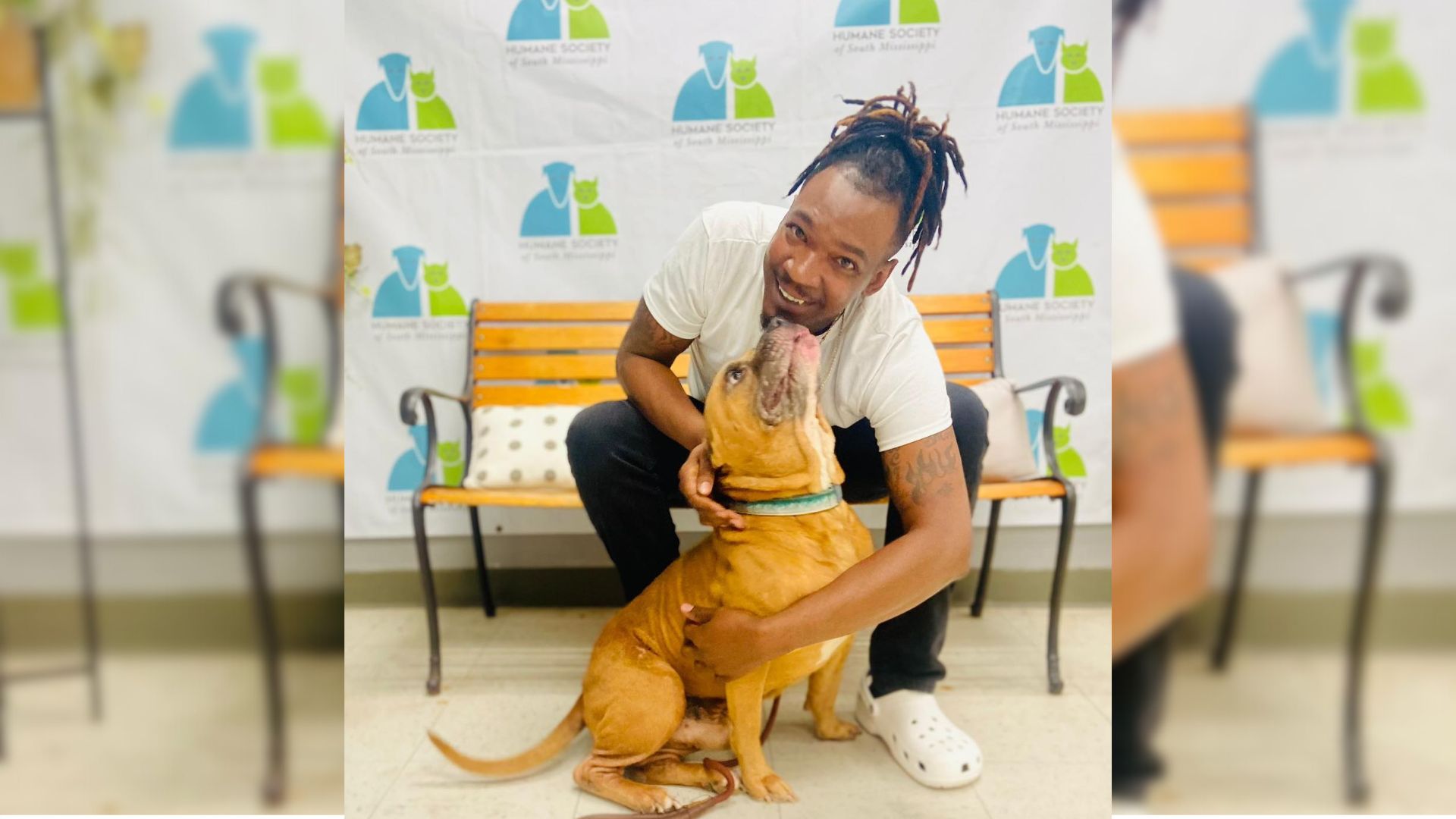 Pup Who Ended Up At Shelter In Mississippi After He Lost His Owner Rejoices When His Son Comes To Save Him