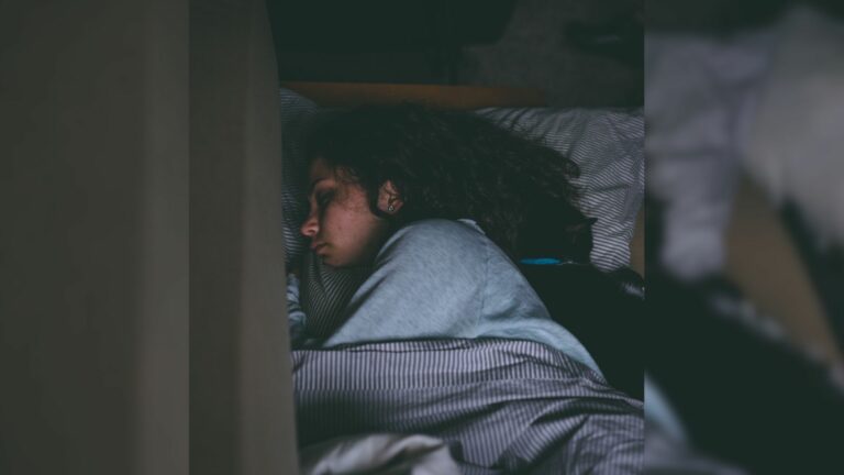 student sleeping