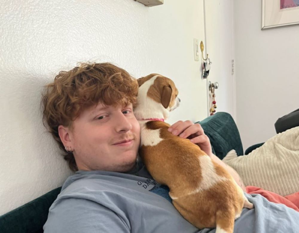 owner and his dog