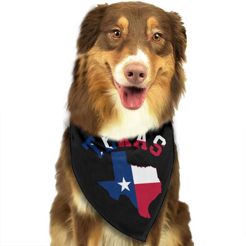 Sporting Texas Pride on Their Collar