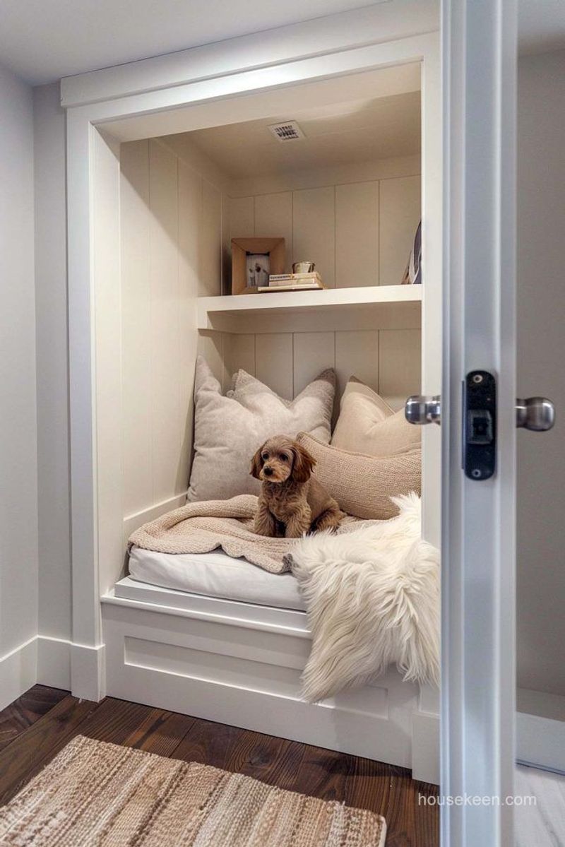 Built-In Raised Dog Nook