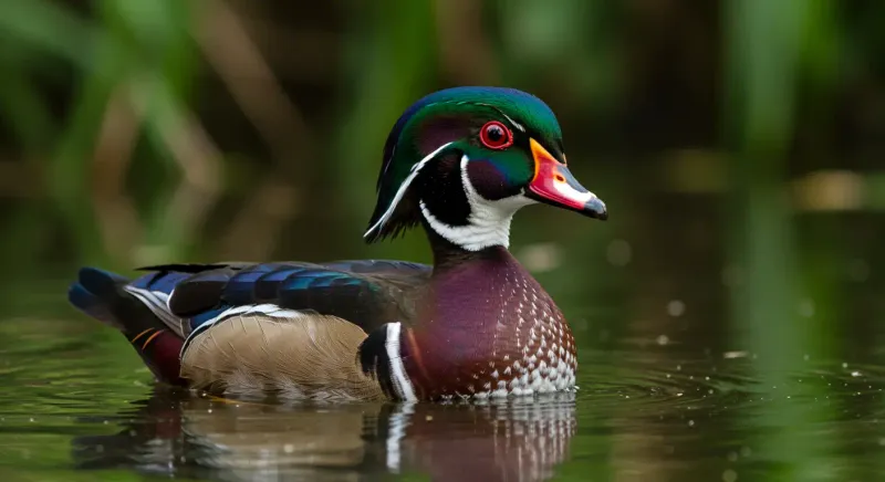 The Colorful Dabbler: Wood Duck